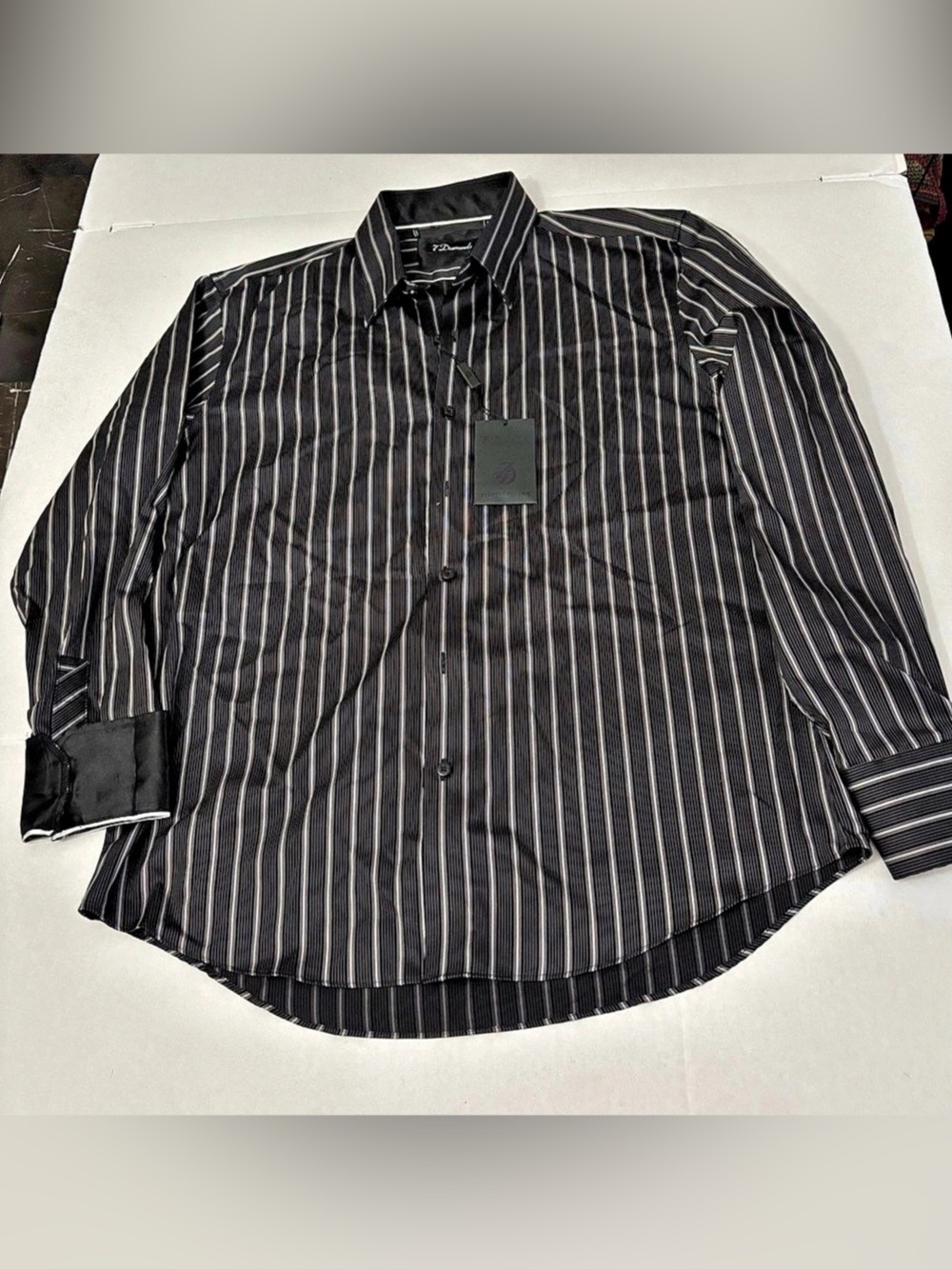 7 Diamonds striped button-down dress shirt Size XL